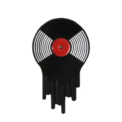 Punk Creative Cartoon Tape Vinyl Record Player Lapel Brooch