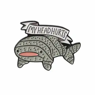 Creative Design Cute Shark Shape Alloy Brooch
