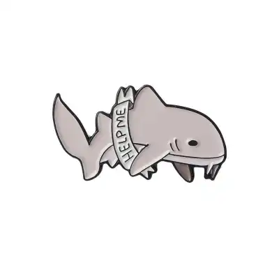 Creative Design Cute Shark Shape Alloy Brooch