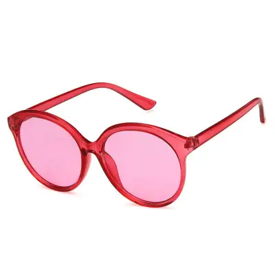 Men Women Fashion Retro Clear Lens Sunglasses PC Frame Resin Lens