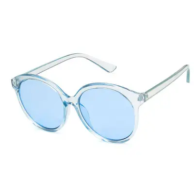 Men Women Fashion Retro Clear Lens Sunglasses PC Frame Resin Lens
