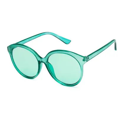 Men Women Fashion Retro Clear Lens Sunglasses PC Frame Resin Lens
