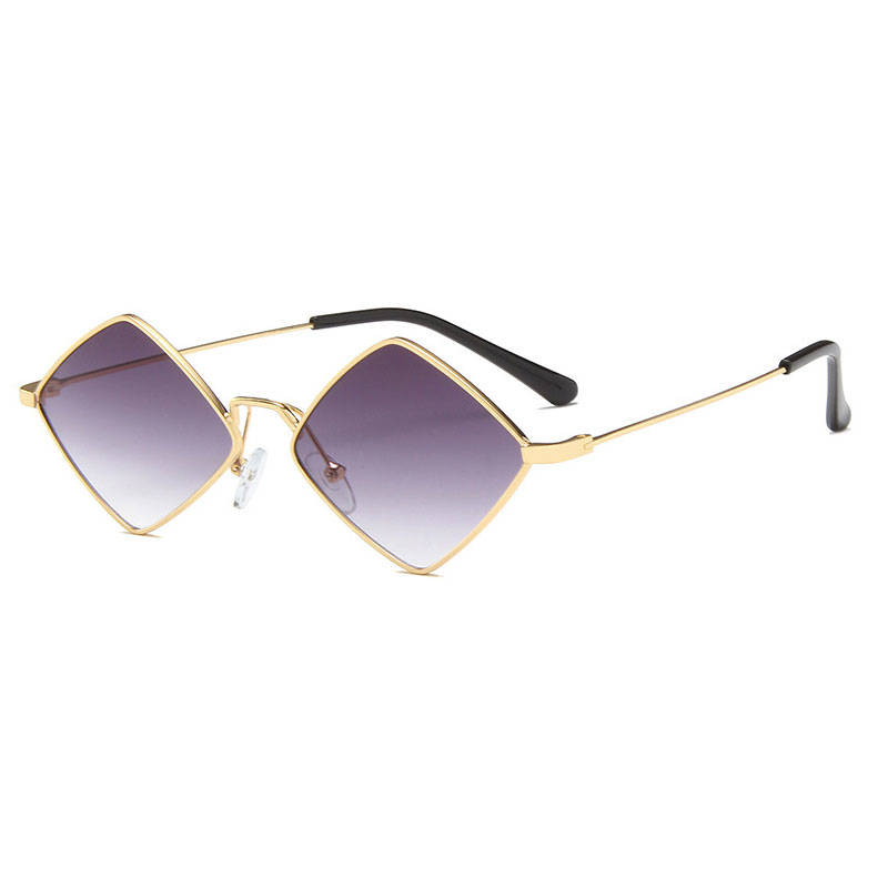 Wholesale Creative Retro Rhombus Frame Unisex Outdoor Sunglasses