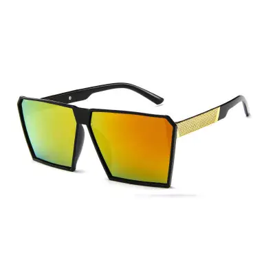 Men Women Retro Square Frame Sunglasses