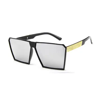 Men Women Retro Square Frame Sunglasses