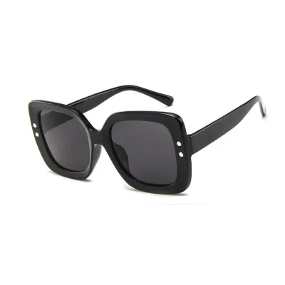 Retro Big Frame Square Sunglasses for Men Women