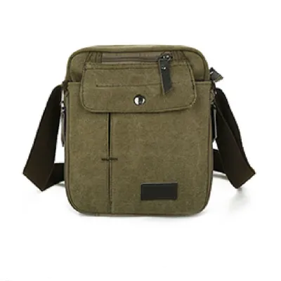 Men Fashion Multifunctional Travel Crossbody Bag with Canva