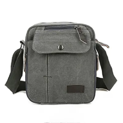 Men Fashion Multifunctional Travel Crossbody Bag with Canva