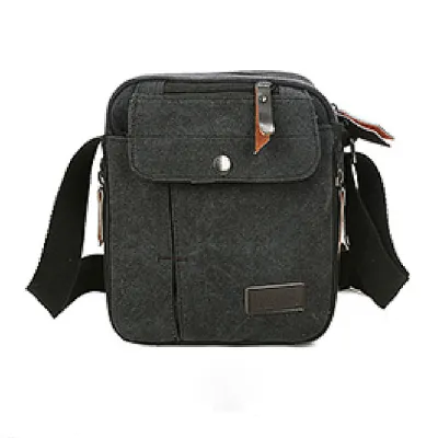 Men Fashion Multifunctional Travel Crossbody Bag with Canva