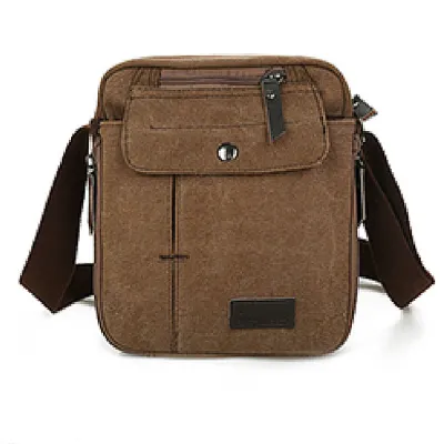Men Fashion Multifunctional Travel Crossbody Bag with Canva