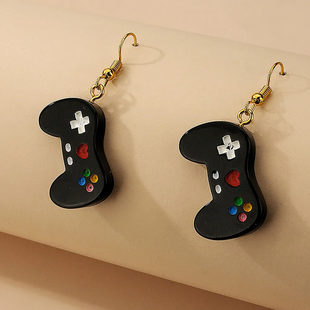 Women Creative Game Console Shape Design Resin Earrings