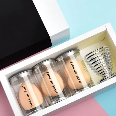 3pcs/set Gift Box Packed Soft Hydrophilic Makeup Sponge Beauty Makeup Tools