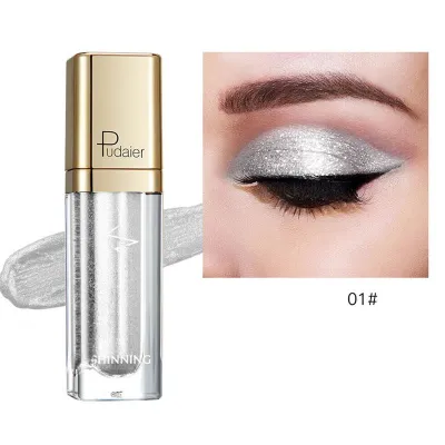 Pudaier Shiny Pearlescent Glitter Liquid Eyeshadow Universal 8+ Colors Long Lasting
