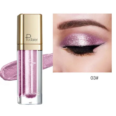 Pudaier Shiny Pearlescent Glitter Liquid Eyeshadow Universal 8+ Colors Long Lasting
