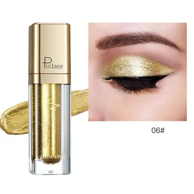 Pudaier Shiny Pearlescent Glitter Liquid Eyeshadow Universal 8+ Colors Long Lasting