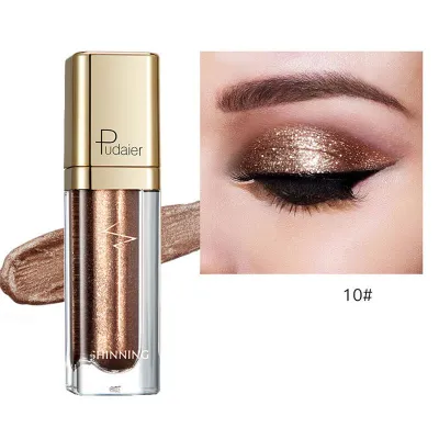 Pudaier Shiny Pearlescent Glitter Liquid Eyeshadow Universal 8+ Colors Long Lasting