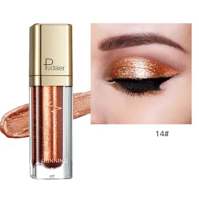 Pudaier Shiny Pearlescent Glitter Liquid Eyeshadow Universal 8+ Colors Long Lasting