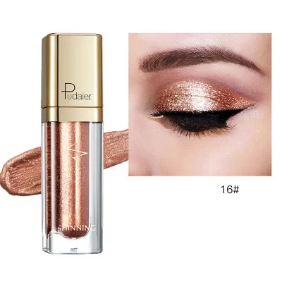 Pudaier Shiny Pearlescent Glitter Liquid Eyeshadow Universal 8+ Colors Long Lasting