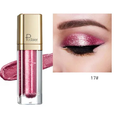 Pudaier Shiny Pearlescent Glitter Liquid Eyeshadow Universal 8+ Colors Long Lasting