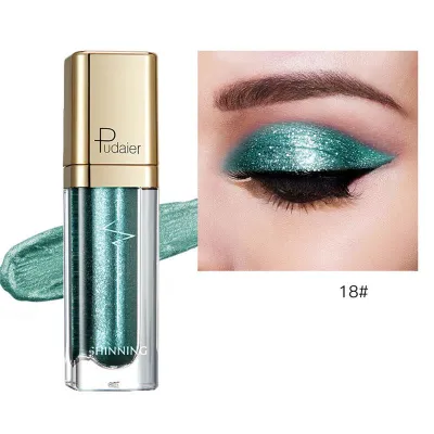 Pudaier Shiny Pearlescent Glitter Liquid Eyeshadow Universal 8+ Colors Long Lasting