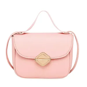 Lovely Mini Candy-colored Small Square PU Crossbody Bag