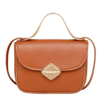 Lovely Mini Candy-colored Small Square PU Crossbody Bag