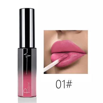 Pudaier Semi Matte Moisturizing Long Lasting Non-Stick Cup Liquid Lip Gloss Universal Skin Various Vitamins