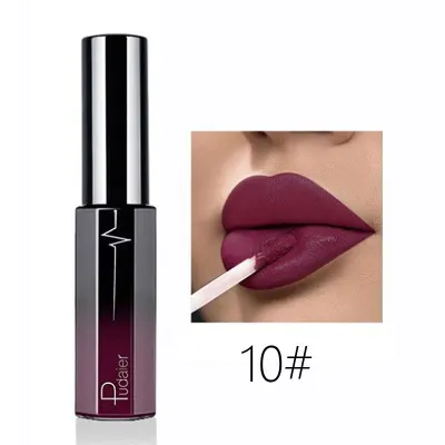 Pudaier Semi Matte Moisturizing Long Lasting Non-Stick Cup Liquid Lip Gloss Universal Skin Various Vitamins