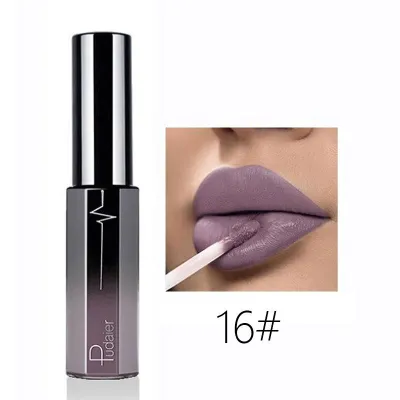 Pudaier Semi Matte Moisturizing Long Lasting Non-Stick Cup Liquid Lip Gloss Universal Skin Various Vitamins