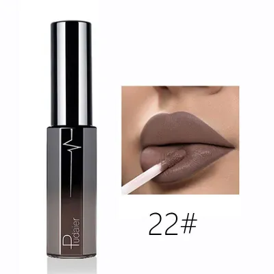 Pudaier Semi Matte Moisturizing Long Lasting Non-Stick Cup Liquid Lip Gloss Universal Skin Various Vitamins