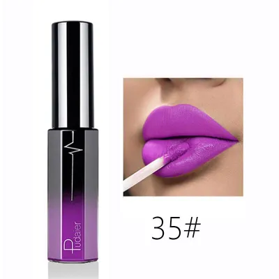 Pudaier Semi Matte Moisturizing Long Lasting Non-Stick Cup Liquid Lip Gloss Universal Skin Various Vitamins