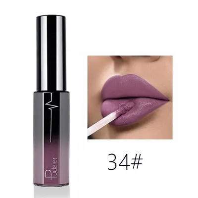 Pudaier Semi Matte Moisturizing Long Lasting Non-Stick Cup Liquid Lip Gloss Universal Skin Various Vitamins