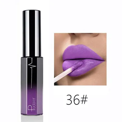 Pudaier Semi Matte Moisturizing Long Lasting Non-Stick Cup Liquid Lip Gloss Universal Skin Various Vitamins
