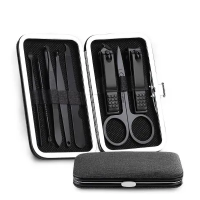 8Pcs Stainless Steel Scissors Tweezers Manicure Nail Art Tools Set