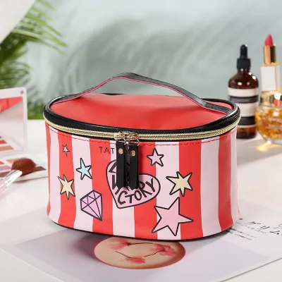 Women Creative Cartoon Print Multifunction Cosmetic Bag with Zipper