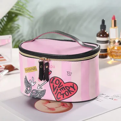 Women Creative Cartoon Print Multifunction Cosmetic Bag with Zipper