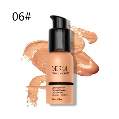 DEROL Daily Wear Waterproof Sweatproof Whitening Foundation Concealer for Universal Skin