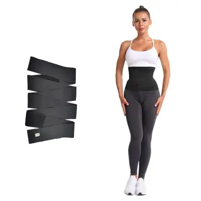 Women Invisible Wrapped Waist Training Belt Polyester