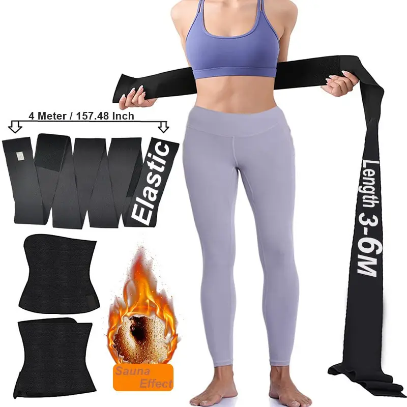 Women Invisible Wrapped Waist Training Belt Polyester