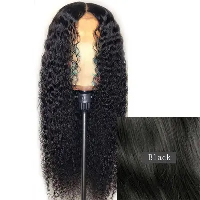 Women Edgy Central Parting Fluffy Curly Middle-length Synthetic Wig