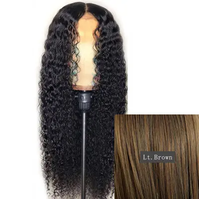 Women Edgy Central Parting Fluffy Curly Middle-length Synthetic Wig