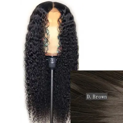Women Edgy Central Parting Fluffy Curly Middle-length Synthetic Wig