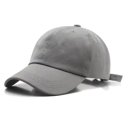 Simple Basic Solid Color Soft Top Breathable Cotton Baseball Cap