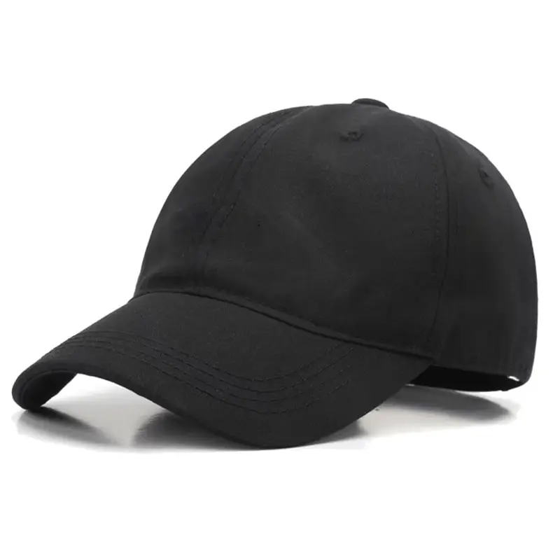 Simple Basic Solid Color Soft Top Breathable Cotton Baseball Cap