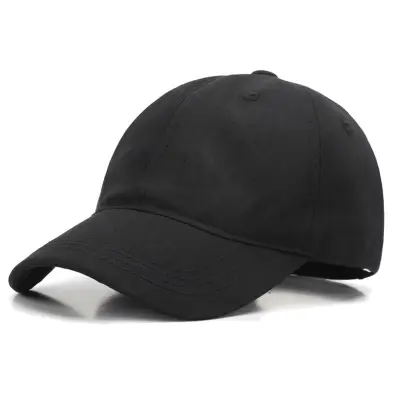 Simple Basic Solid Color Soft Top Breathable Cotton Baseball Cap