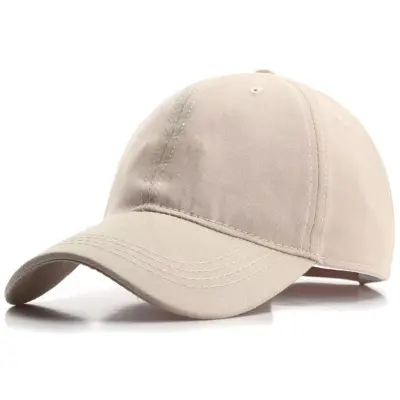 Simple Basic Solid Color Soft Top Breathable Cotton Baseball Cap