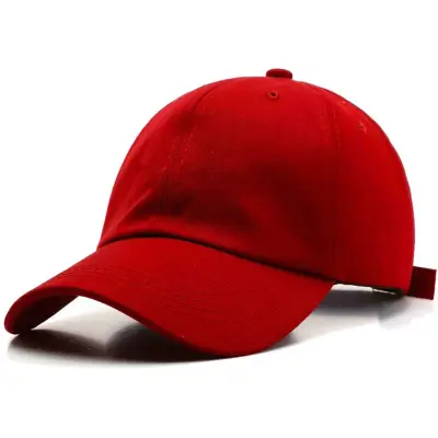 Simple Basic Solid Color Soft Top Breathable Cotton Baseball Cap