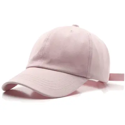 Simple Basic Solid Color Soft Top Breathable Cotton Baseball Cap
