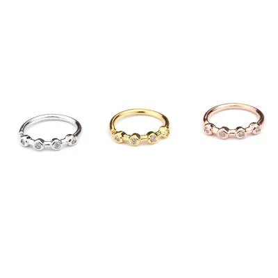Women Creative Geometric Design Zircon Decorative Alloy Piercing Nose Ring