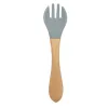 D.Grey Wooden Fork